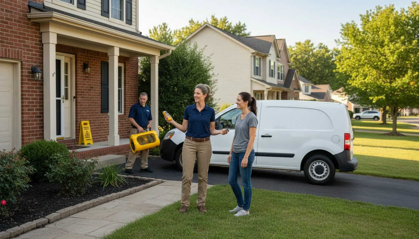 Water restoration image for Dehumidification And Cleanup Services in Earlsboro, OK